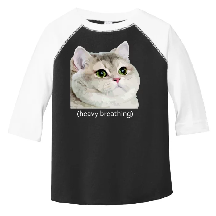 Heavy Breathing Cat Toddler Fine Jersey T-Shirt