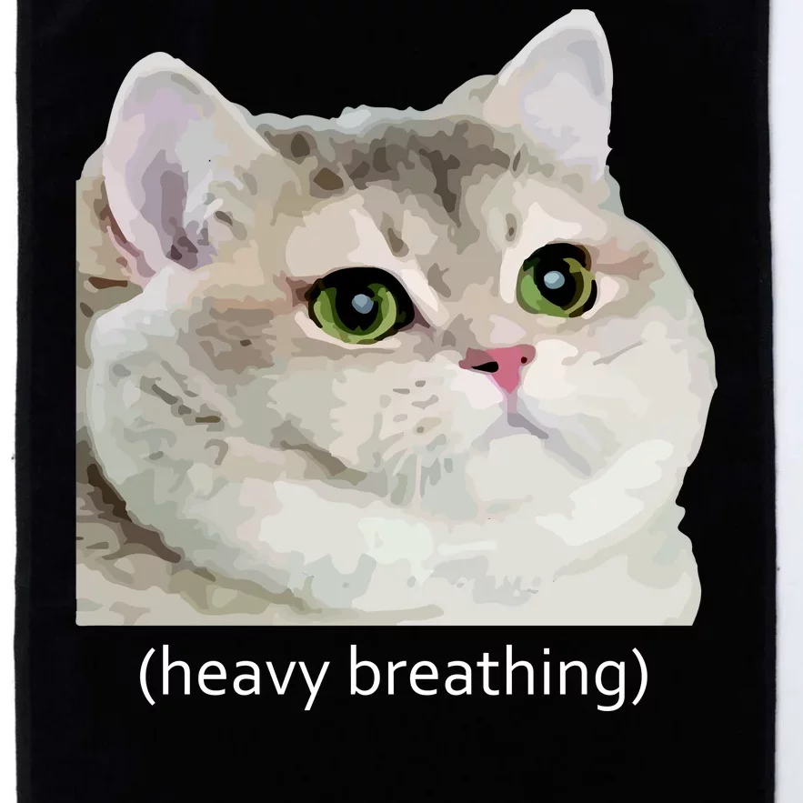 Heavy Breathing Cat Platinum Collection Golf Towel