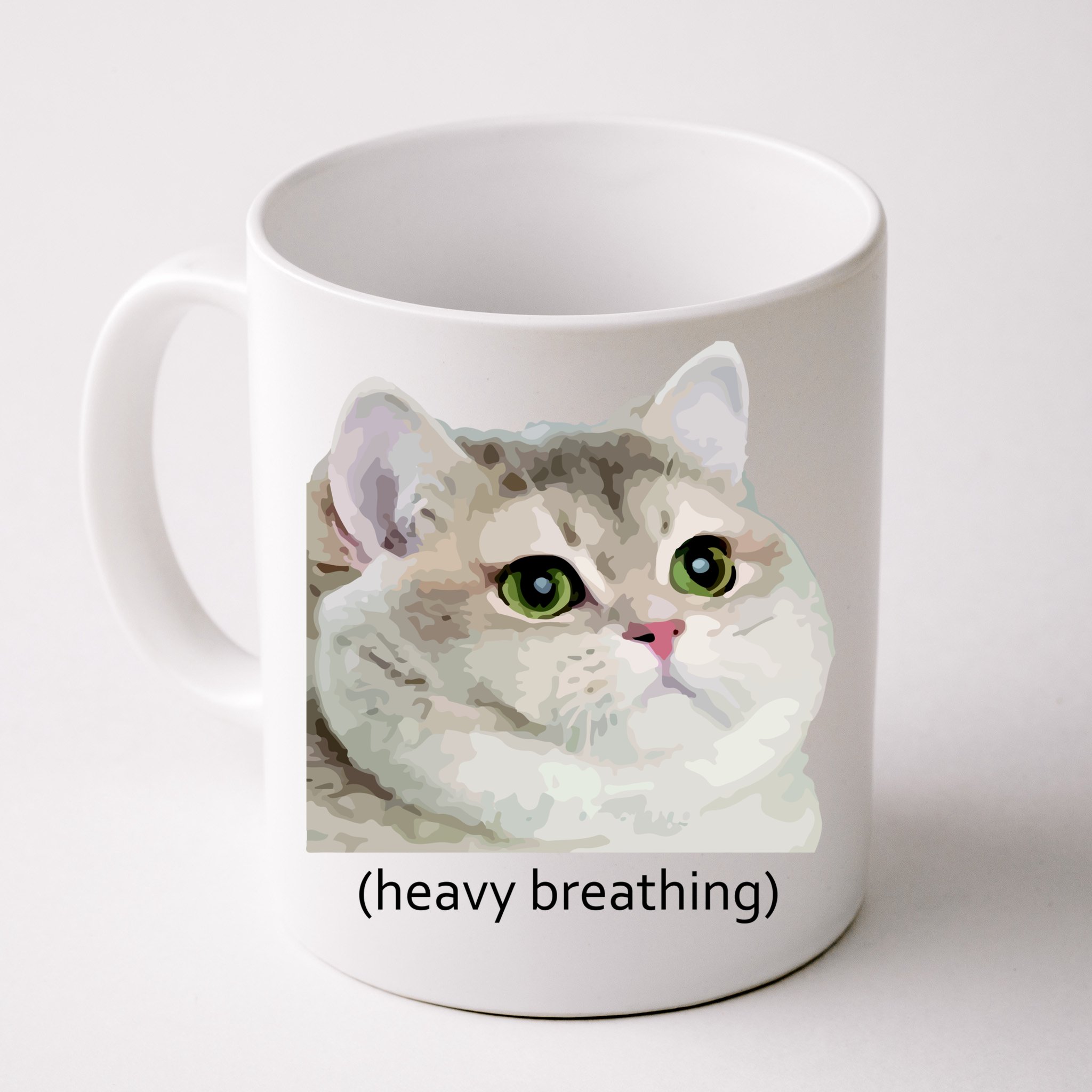 deep breathing cat