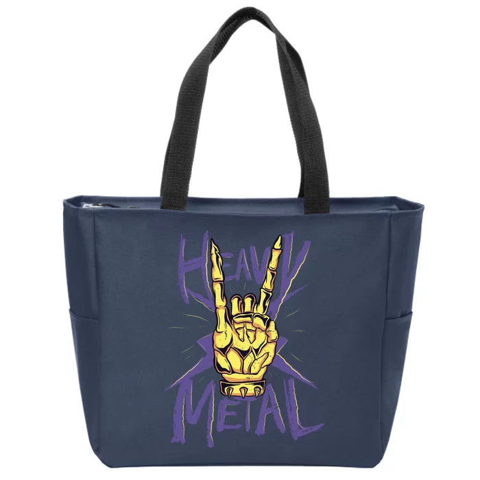 Heavy Metal Zip Tote Bag