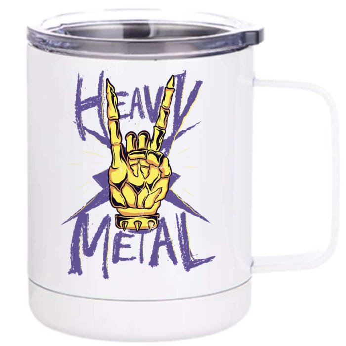 Heavy Metal Front & Back 12oz Stainless Steel Tumbler Cup