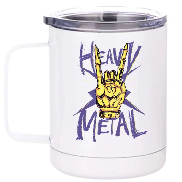 Heavy Metal Front & Back 12oz Stainless Steel Tumbler Cup