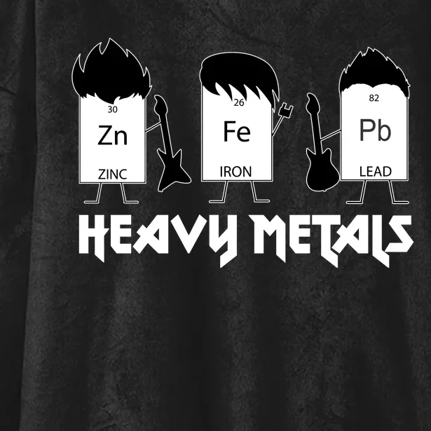 Heavy Metals Periodic Table Of Elements Hooded Wearable Blanket