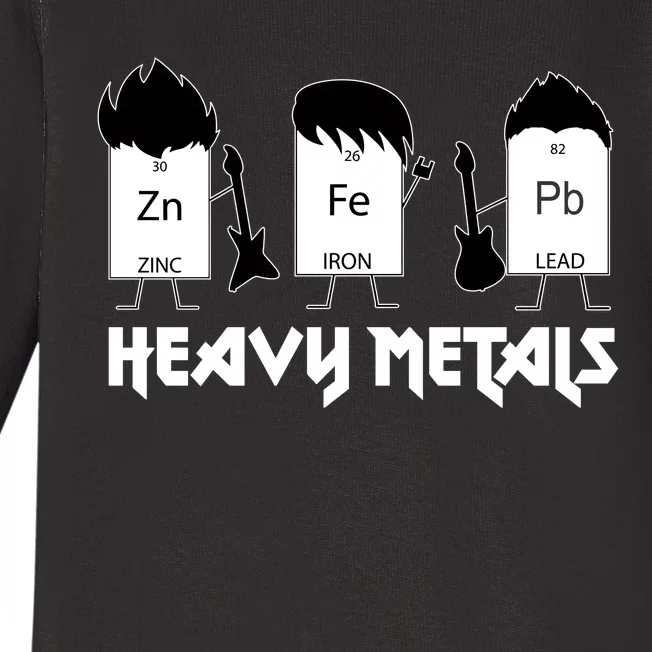 Heavy Metals Periodic Table Of Elements Baby Long Sleeve Bodysuit