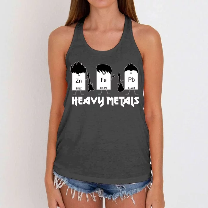 Heavy Metals Periodic Table Of Elements Women's Knotted Racerback Tank