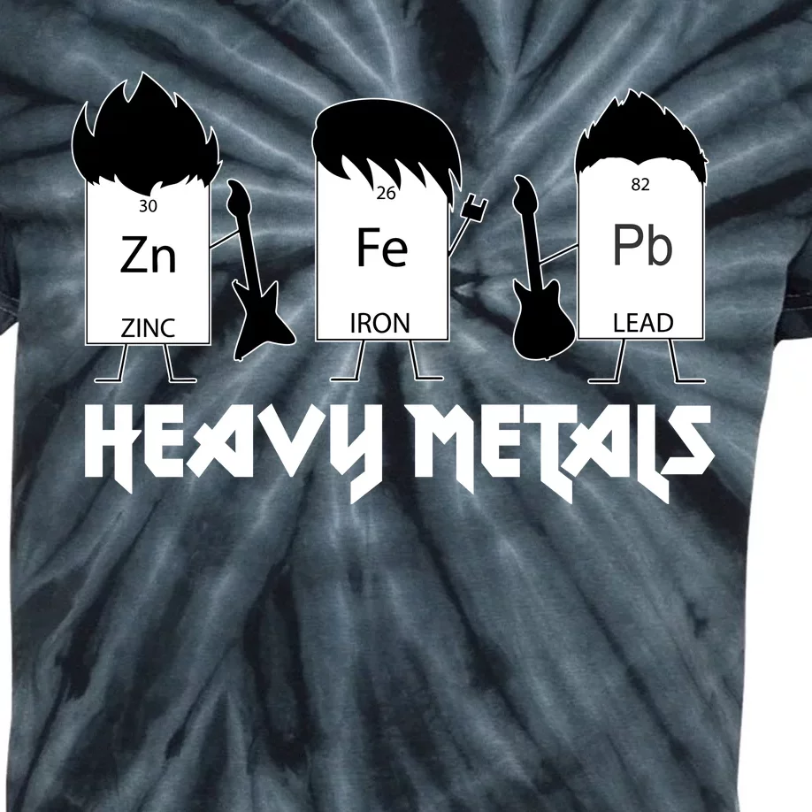 Heavy Metals Periodic Table Of Elements Kids Tie-Dye T-Shirt