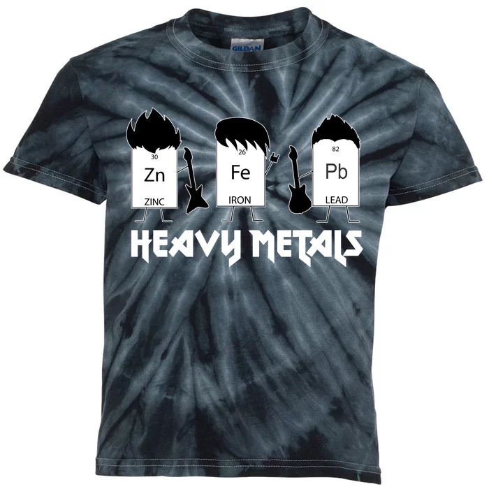 Heavy Metals Periodic Table Of Elements Kids Tie-Dye T-Shirt