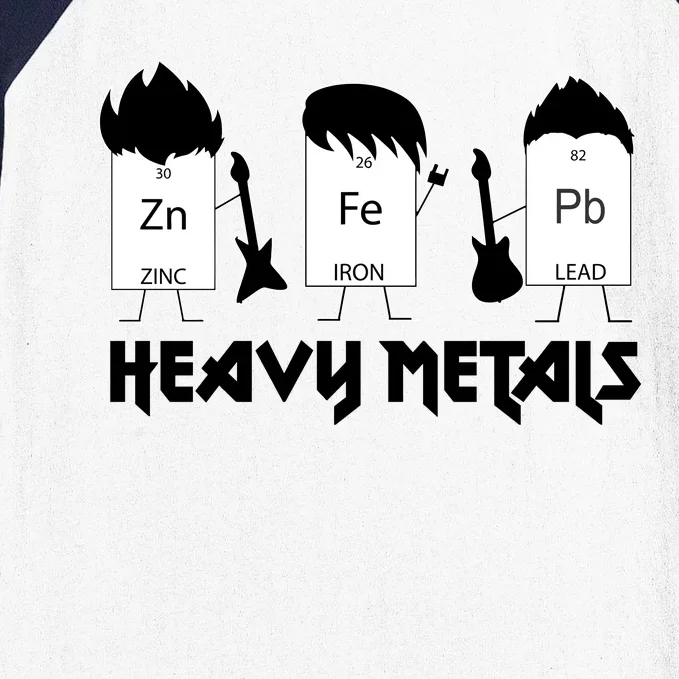 Heavy Metals Periodic Table Of Elements Baseball Sleeve Shirt