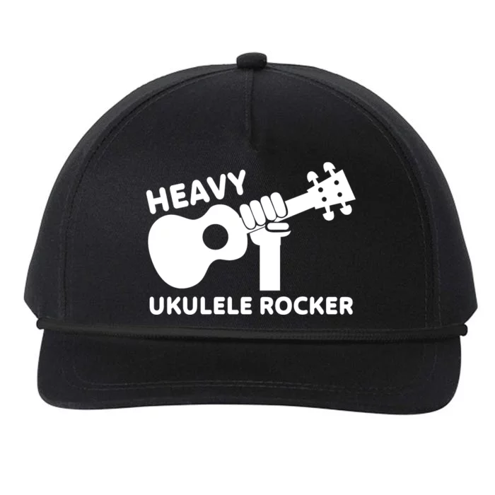 Heavy Ukulele Rocker Musical Instrument Acoustic Guitar Snapback Five-Panel Rope Hat