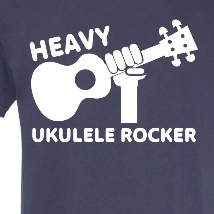 Heavy Ukulele Rocker Musical Instrument Acoustic Guitar Garment-Dyed Heavyweight T-Shirt