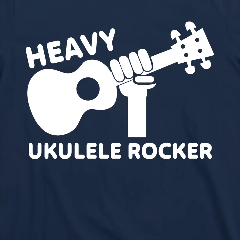 Heavy Ukulele Rocker Musical Instrument Acoustic Guitar T-Shirt