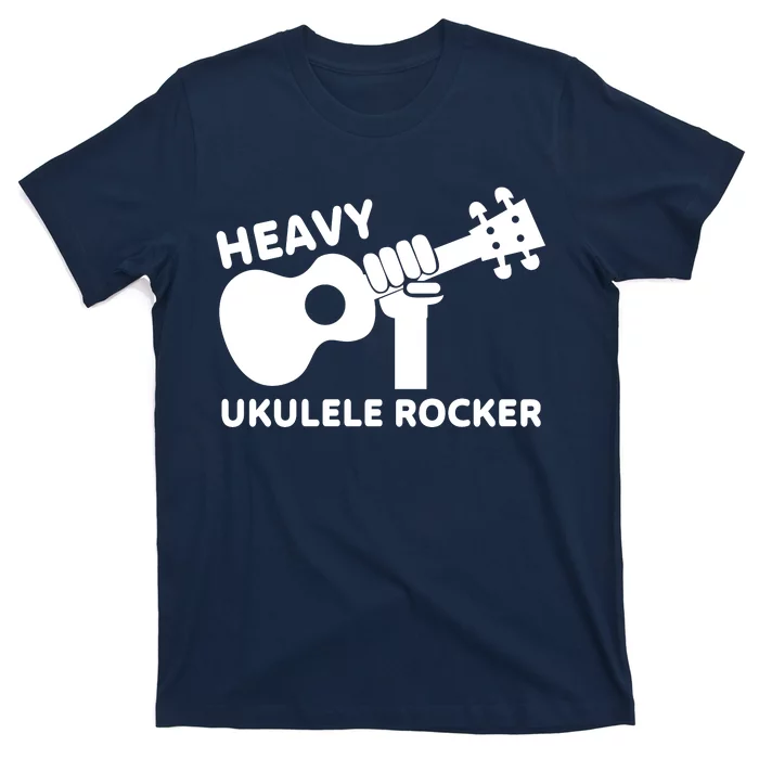 Heavy Ukulele Rocker Musical Instrument Acoustic Guitar T-Shirt