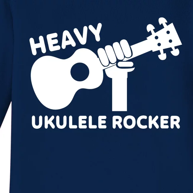 Heavy Ukulele Rocker Musical Instrument Acoustic Guitar Baby Long Sleeve Bodysuit