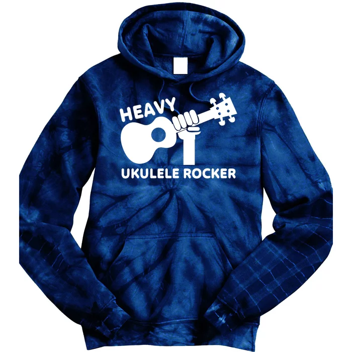 Heavy Ukulele Rocker Musical Instrument Acoustic Guitar Tie Dye Hoodie