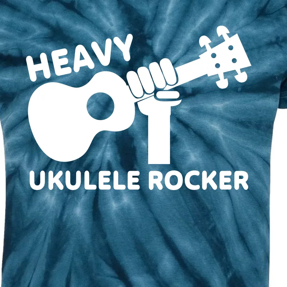 Heavy Ukulele Rocker Musical Instrument Acoustic Guitar Kids Tie-Dye T-Shirt