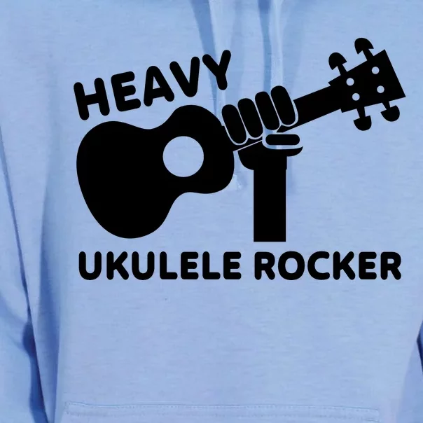 Heavy Ukulele Rocker Musical Instrument Acoustic Guitar Unisex Surf Hoodie