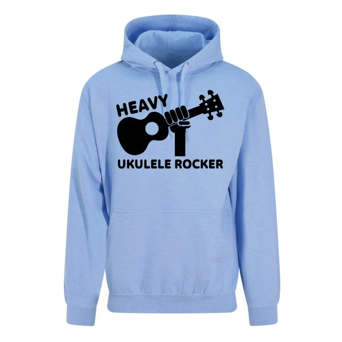 Heavy Ukulele Rocker Musical Instrument Acoustic Guitar Unisex Surf Hoodie