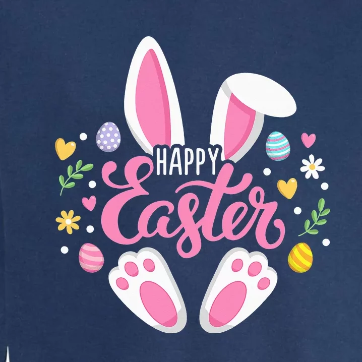 Happy Easter Bunny Easter Egg Hunt Squad Easter Garment-Dyed Sweatshirt