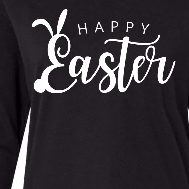 Happy Easter Bunny Holiday Womens Cotton Relaxed Long Sleeve T-Shirt