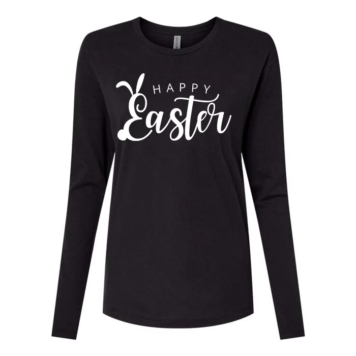 Happy Easter Bunny Holiday Womens Cotton Relaxed Long Sleeve T-Shirt