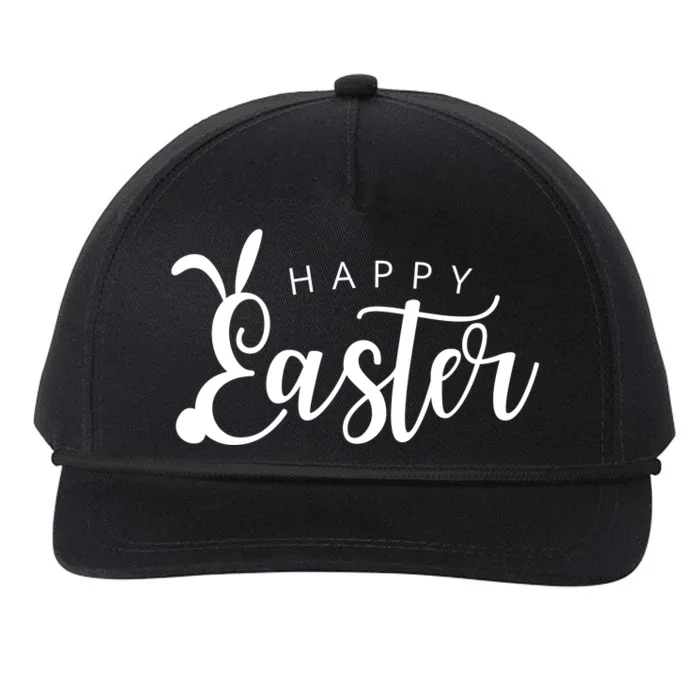 Happy Easter Bunny Holiday Snapback Five-Panel Rope Hat