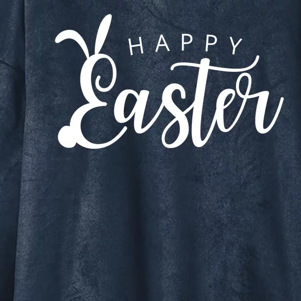 Happy Easter Bunny Holiday Hooded Wearable Blanket