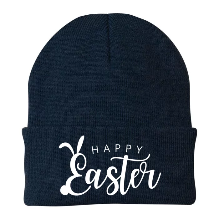 Happy Easter Bunny Holiday Knit Cap Winter Beanie