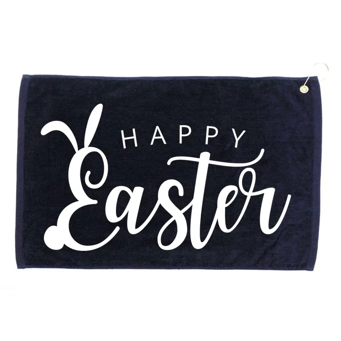 Happy Easter Bunny Holiday Grommeted Golf Towel