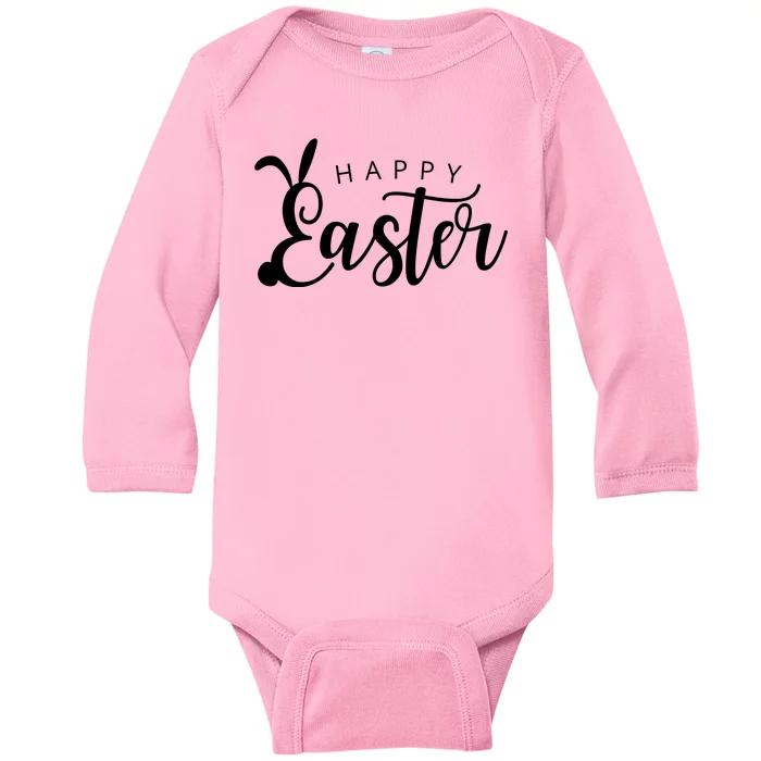 Happy Easter Bunny Holiday Baby Long Sleeve Bodysuit