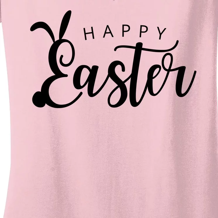 Happy Easter Bunny Holiday Women's V-Neck T-Shirt