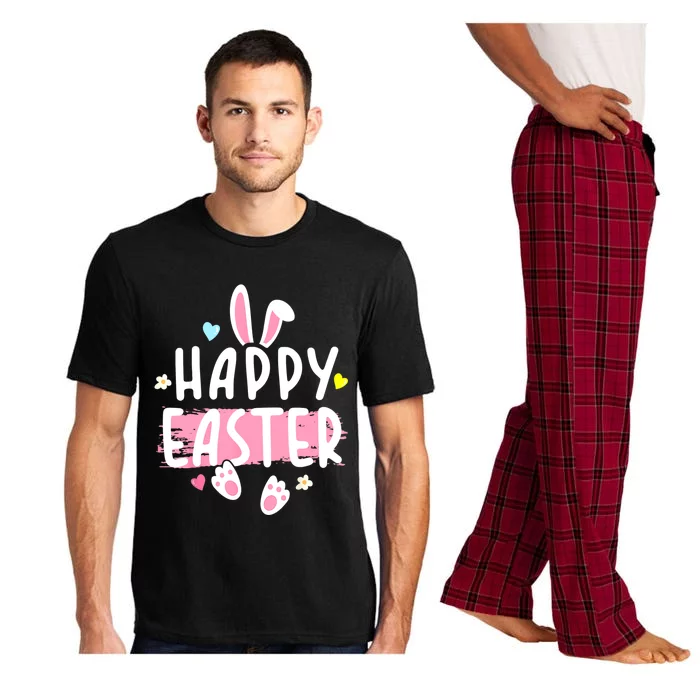 Happy Easter Bunny Rabbit Face Funny Easter Day Women Pajama Set