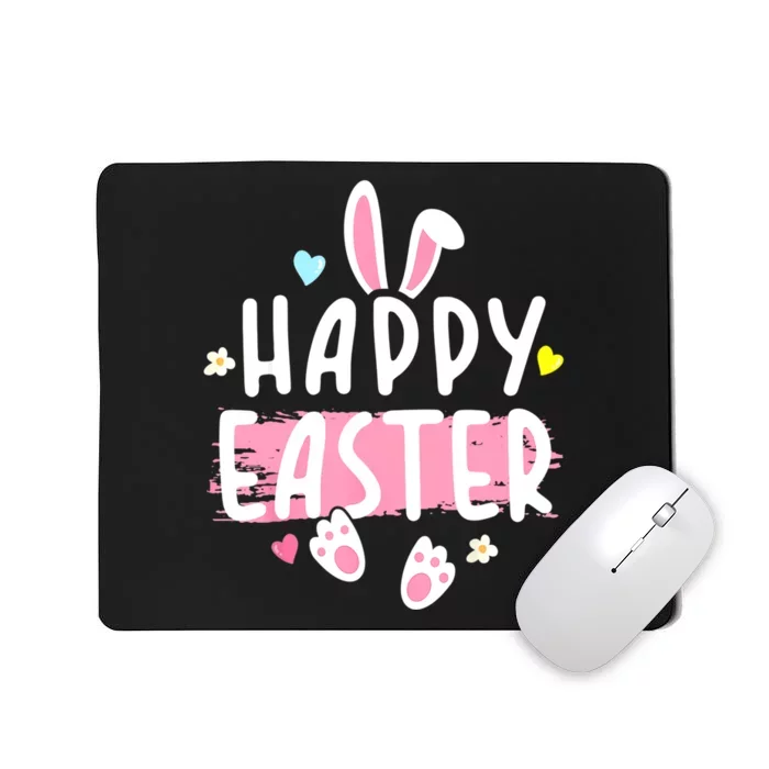 Happy Easter Bunny Rabbit Face Funny Easter Day Women Mousepad