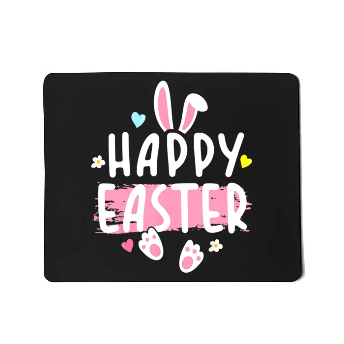 Happy Easter Bunny Rabbit Face Funny Easter Day Women Mousepad