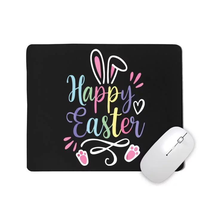 Happy Easter Bunny Rabbit Face Funny Easter Day Mousepad