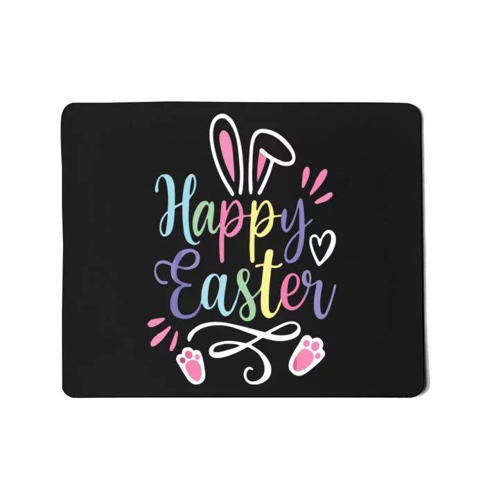 Happy Easter Bunny Rabbit Face Funny Easter Day Mousepad