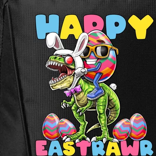 Happy Easter Bunny Dinosaur Egg Rabbit Ears Costume Gift City Backpack