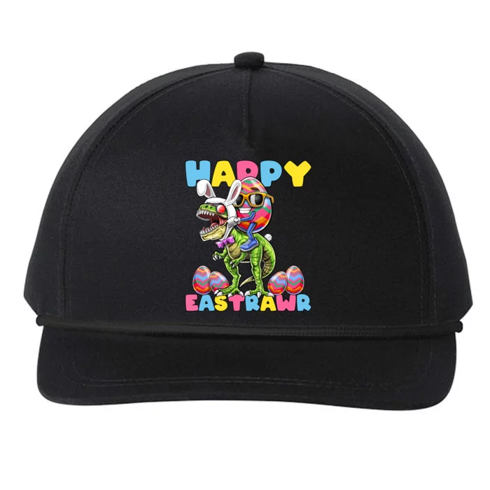 Happy Easter Bunny Dinosaur Egg Rabbit Ears Costume Gift Snapback Five-Panel Rope Hat