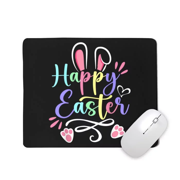 Happy Easter Bunny Rabbit Face Funny Easter Day Mousepad