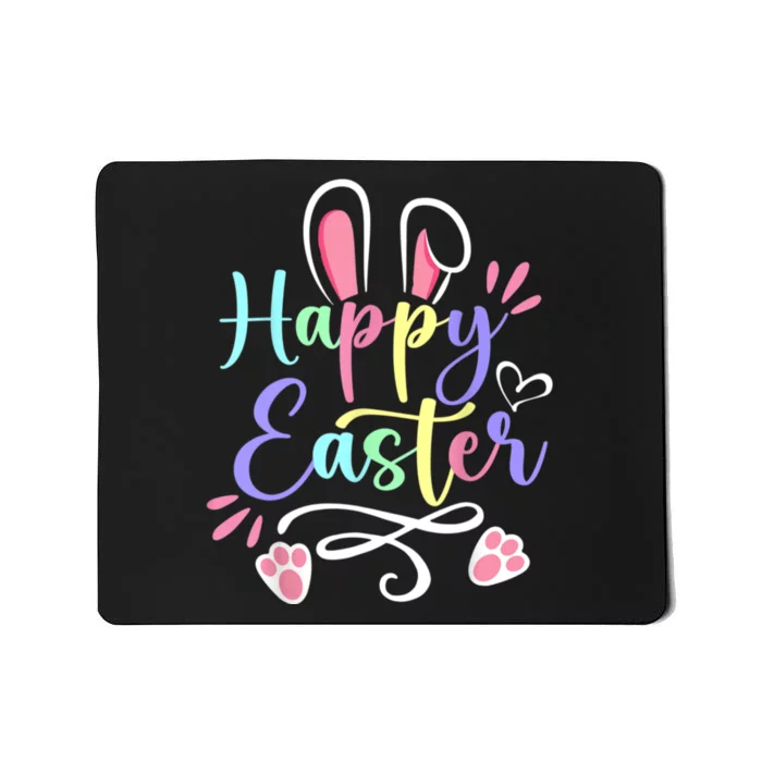 Happy Easter Bunny Rabbit Face Funny Easter Day Mousepad