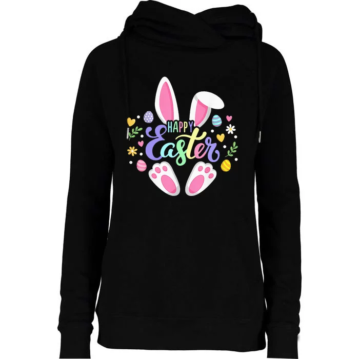 Happy Easter Bunny Easter Egg Hunt Squad Easter Womens Funnel Neck Pullover Hood