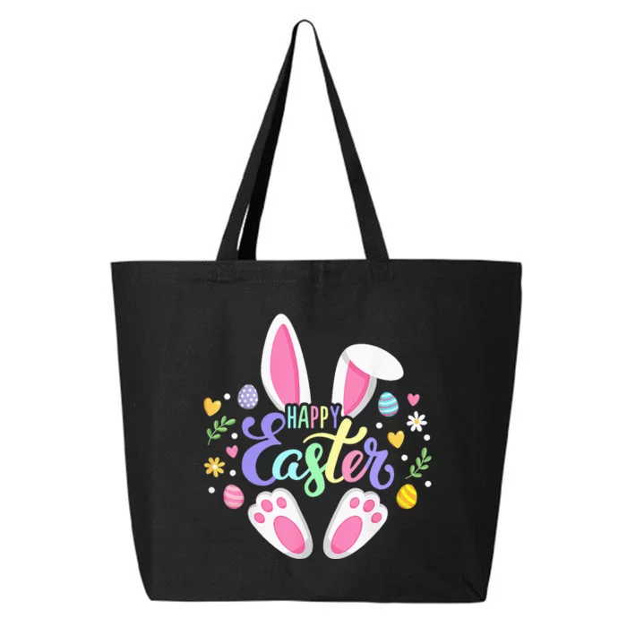 Happy Easter Bunny Easter Egg Hunt Squad Easter 25L Jumbo Tote