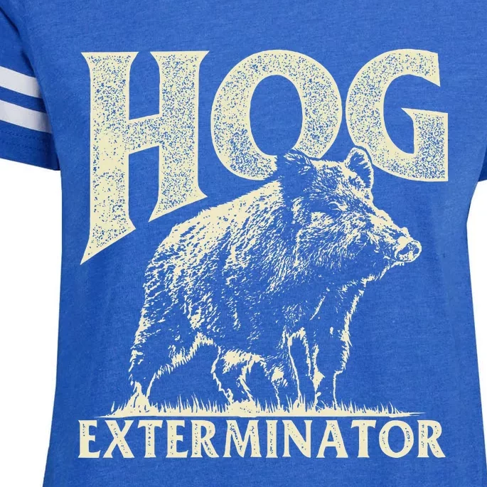 Hog Exterminator Boar Hunting Wild Hog Hunter Enza Ladies Jersey Football T-Shirt