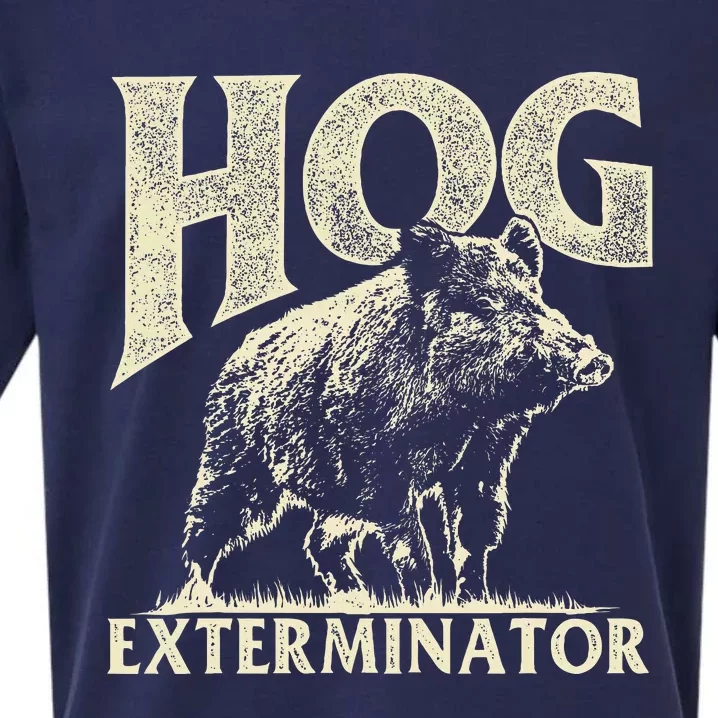 Hog Exterminator Boar Hunting Wild Hog Hunter Sueded Cloud Jersey T-Shirt