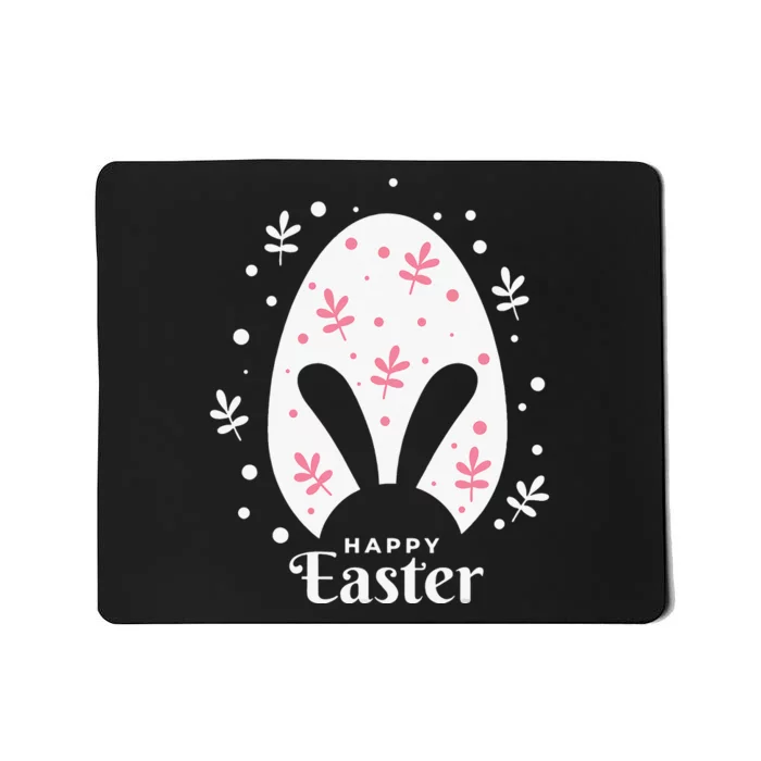 Happy Easter Bunny Rabbit Face Funny Easter Day Mousepad