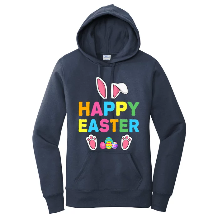 Happy Easter Bunny Rabbit Face Funny Easter Day Gift Women's Pullover Hoodie