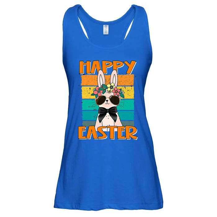 Happy Easter Bunny Retro Rabbit Clothes Easter Day Cute Great Gift Ladies Essential Flowy Tank