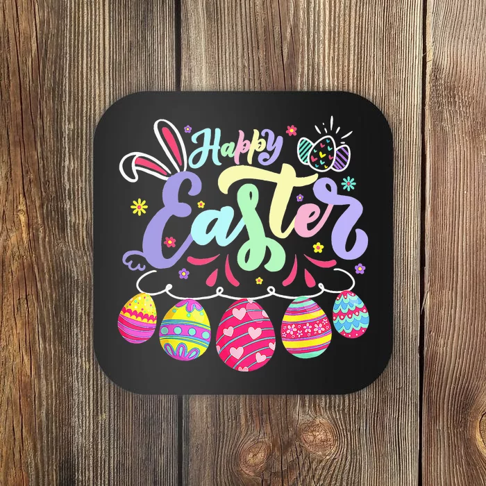 Happy Easter Bunny Spring Easter Egg Hunt Easter Coaster