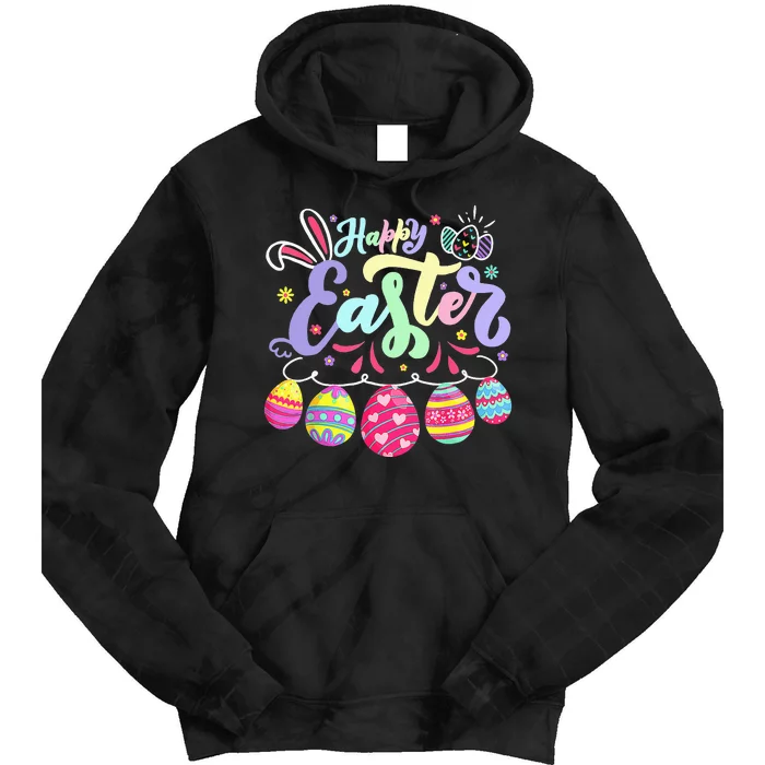 Happy Easter Bunny Spring Easter Egg Hunt Easter Tie Dye Hoodie