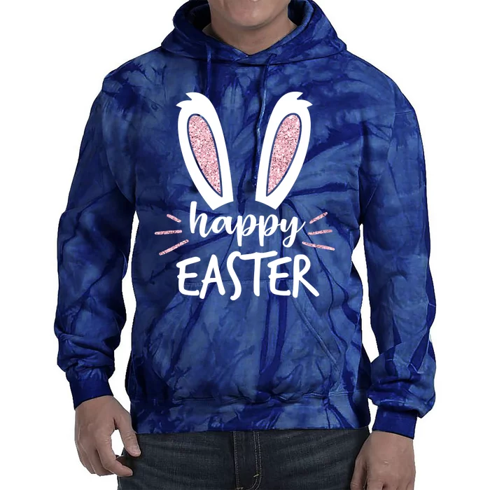 Happy Easter Bunny Ears Tie Dye Hoodie