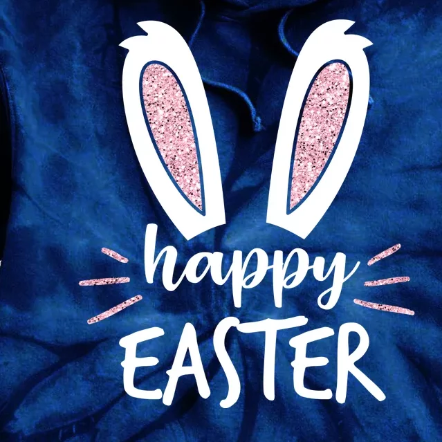 Happy Easter Bunny Ears Tie Dye Hoodie